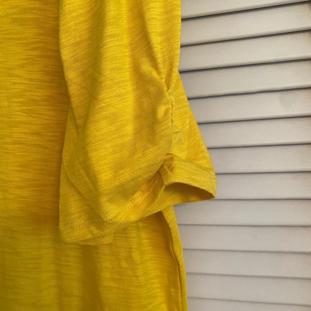 NWT Chico’s XL yellowish gold knit top. - Picture 2 of 6